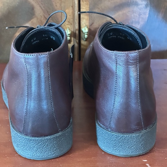 Ermenegildo Zegna Leather Lace Up Derby Dress Shoes - Picture 3 of 11